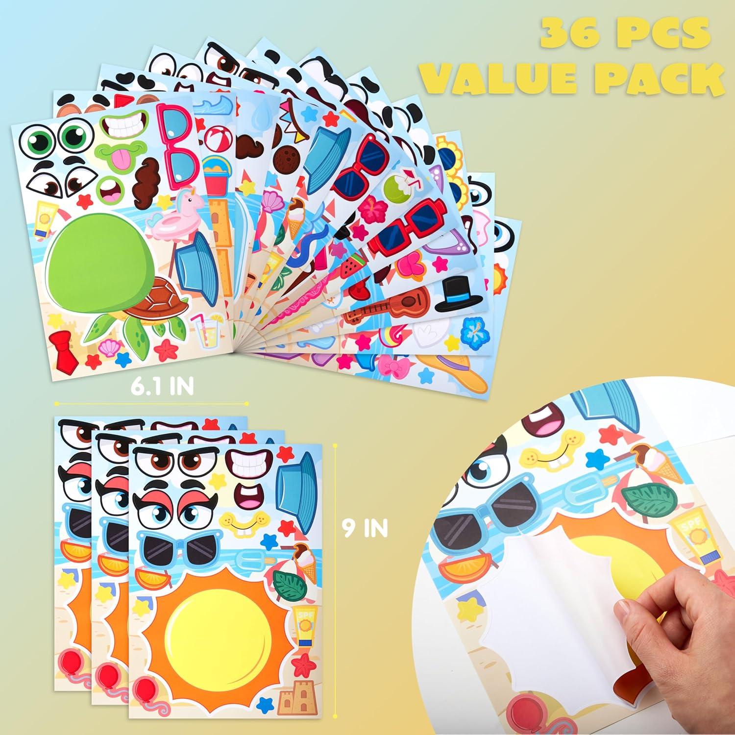 Pegatinas de Verano JOYIN 36 Pcs para Niños Creativos