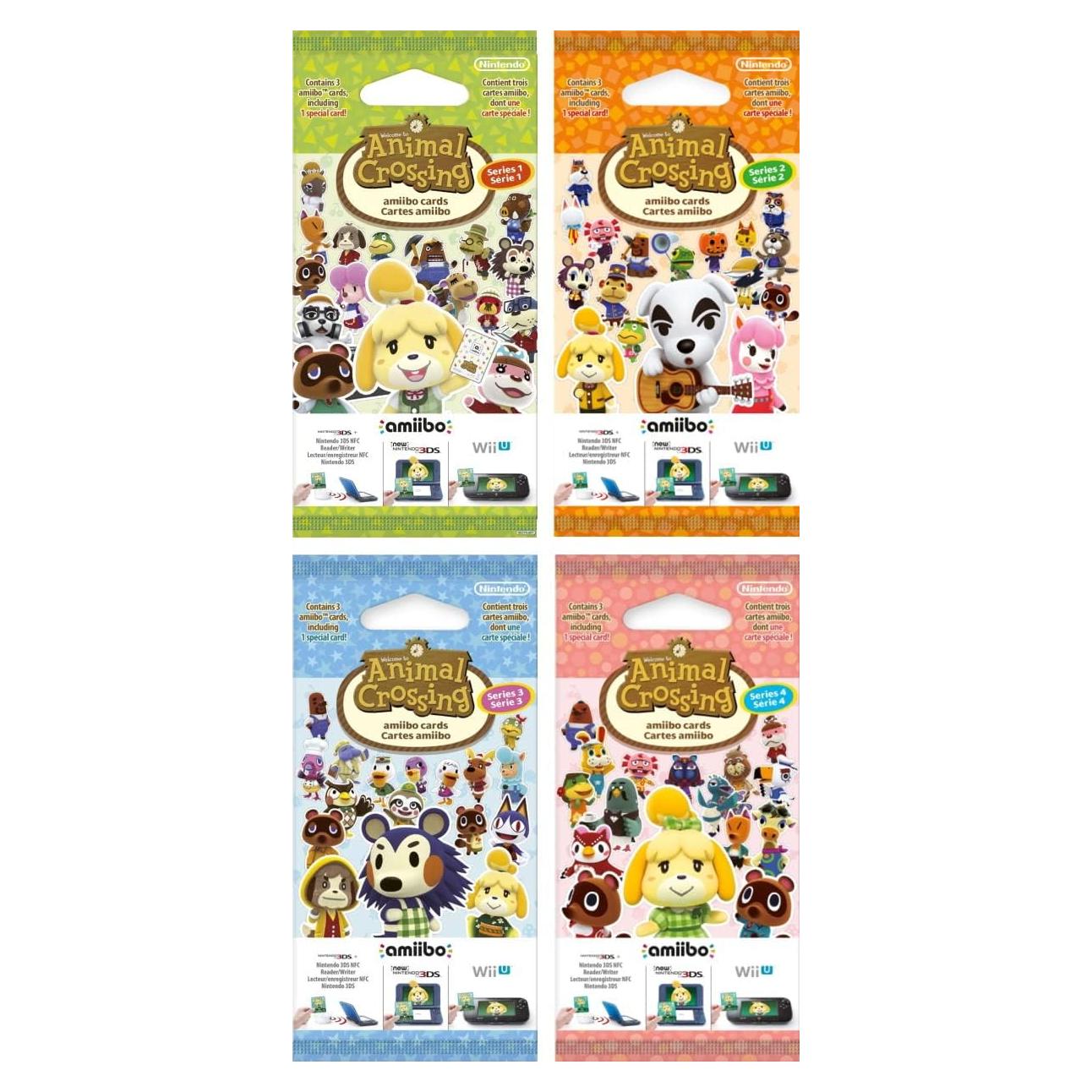 Tarjetas Amiibo Nintendo Animal Crossing Series 1-4 - Paquete 4