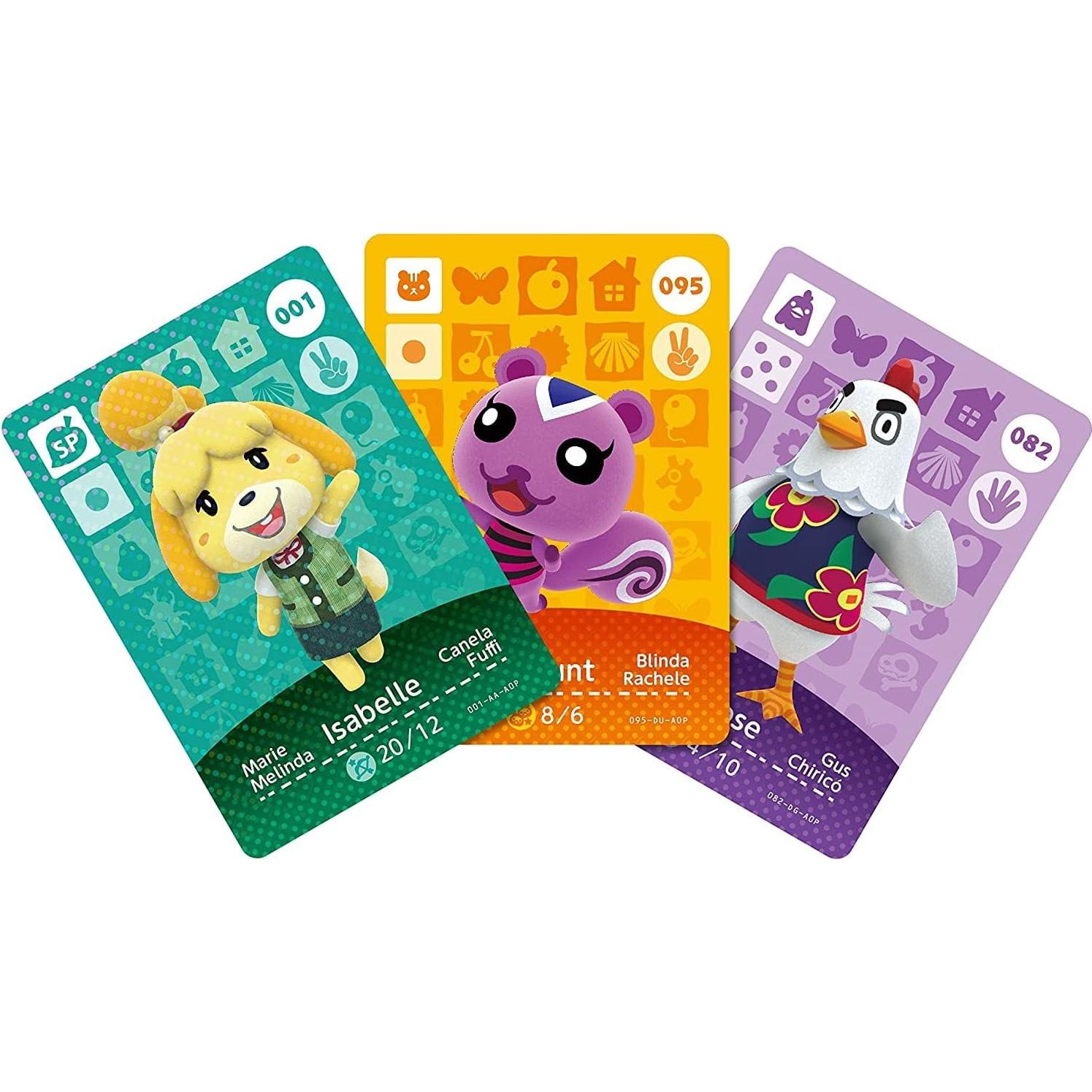 Tarjetas Amiibo Nintendo Animal Crossing Series 1-4 - Paquete 4