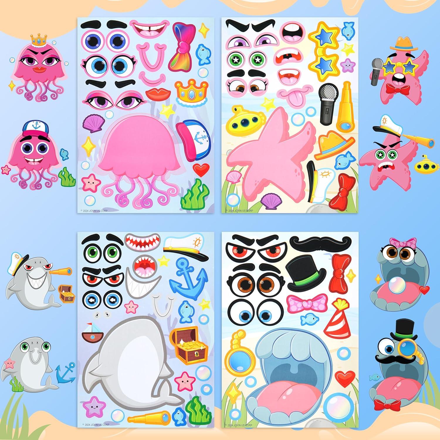 Stickes Animales Marinos JOYIN 36 Pcs Creativos para Niños