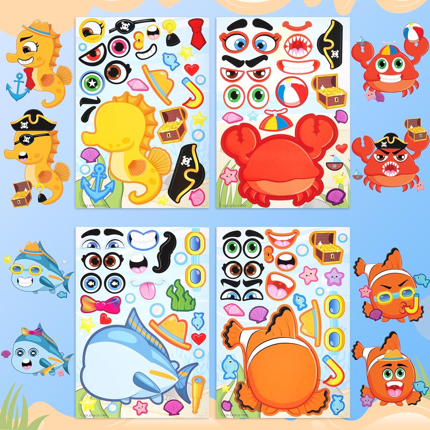 Stickes Animales Marinos JOYIN 36 Pcs Creativos para Niños