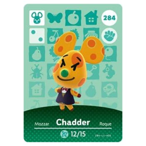 Tarjeta Amiibo Nintendo Animal Crossing Chadder Serie 3