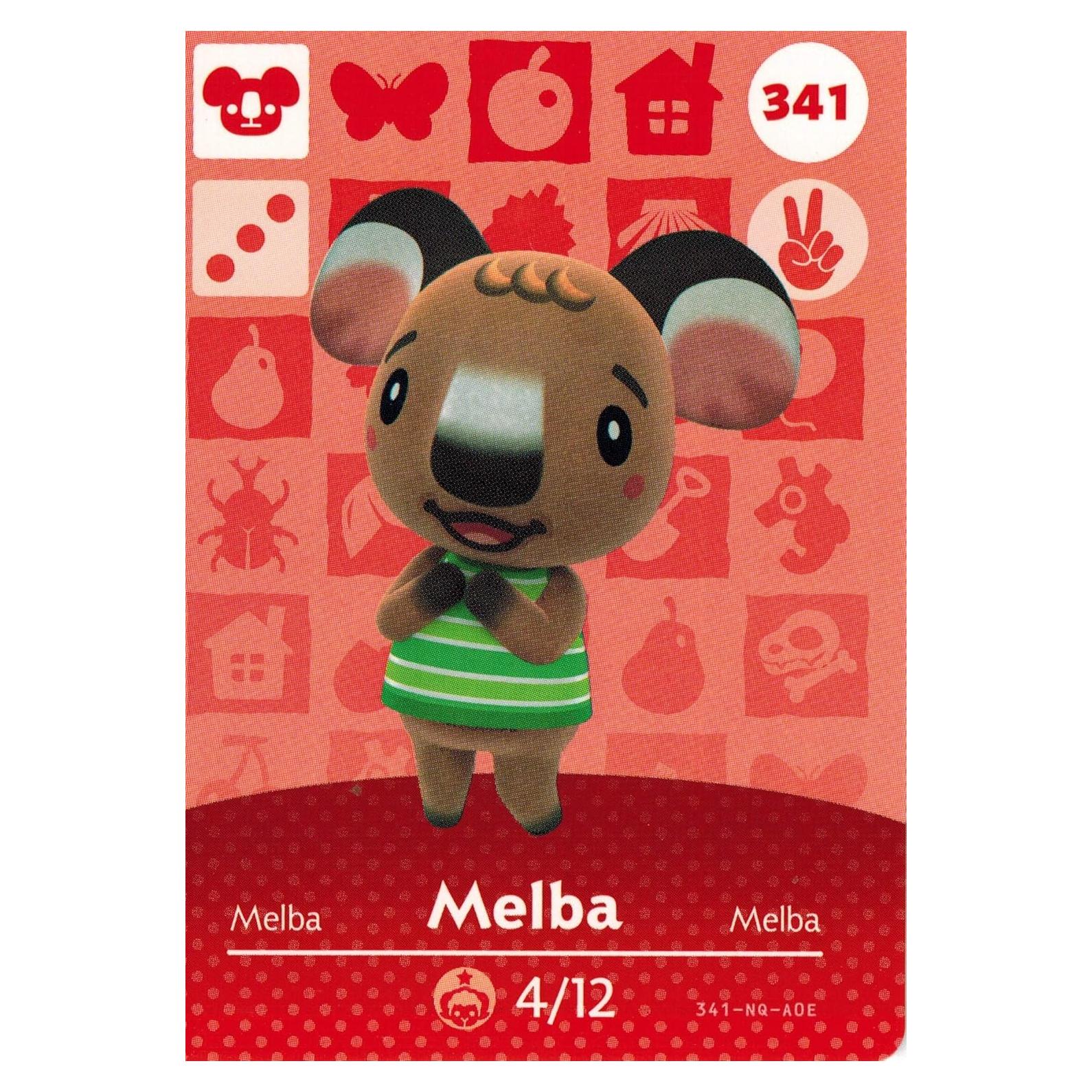 Tarjeta Amiibo Melba Animal Crossing Serie 4 - Nintendo