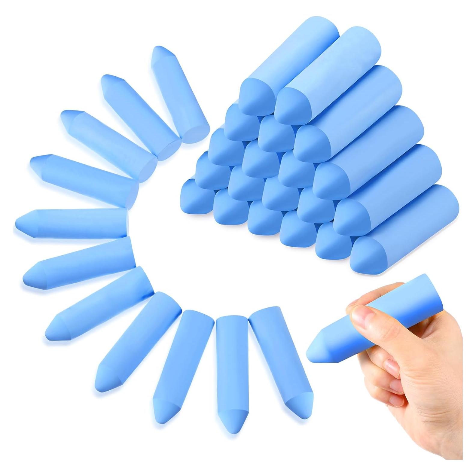 Tiza de Acera Jumbo Fulmoon 40 Pcs No Tóxica Azul