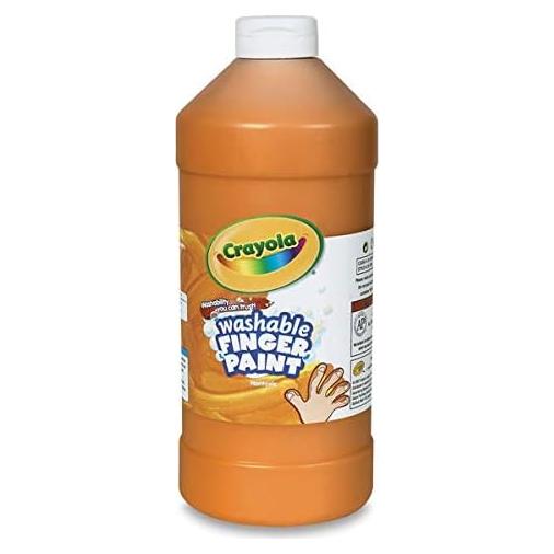 Pintura de Dedos Lavable Crayola Naranja 473 ml No Tóxica