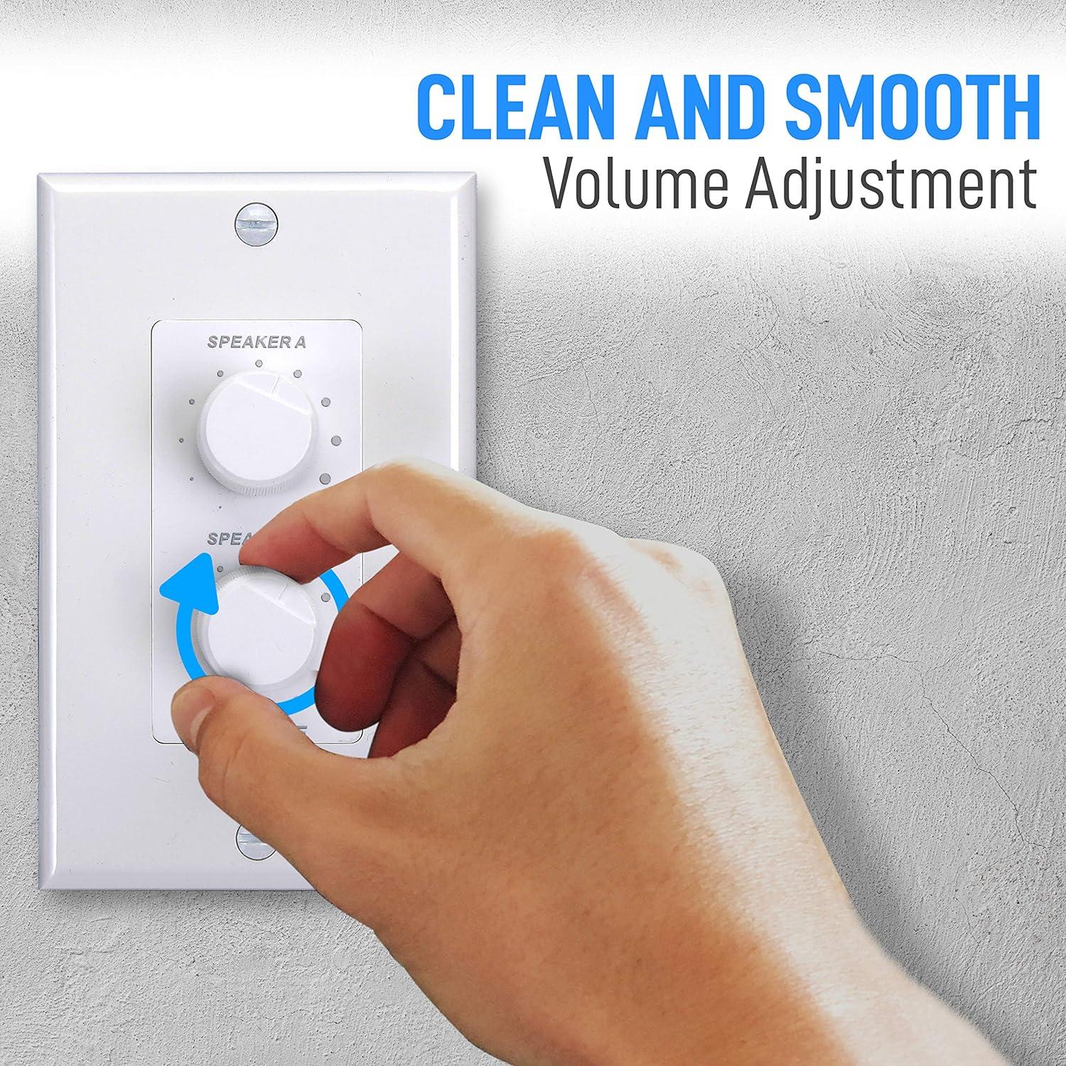 Control de Volumen en Pared Pyle PVCD15 120W Doble Perilla