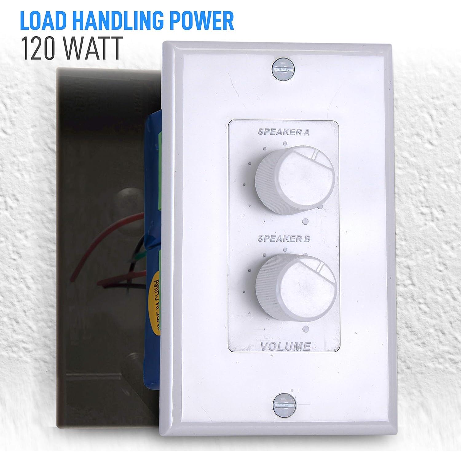 Control de Volumen en Pared Pyle PVCD15 120W Doble Perilla