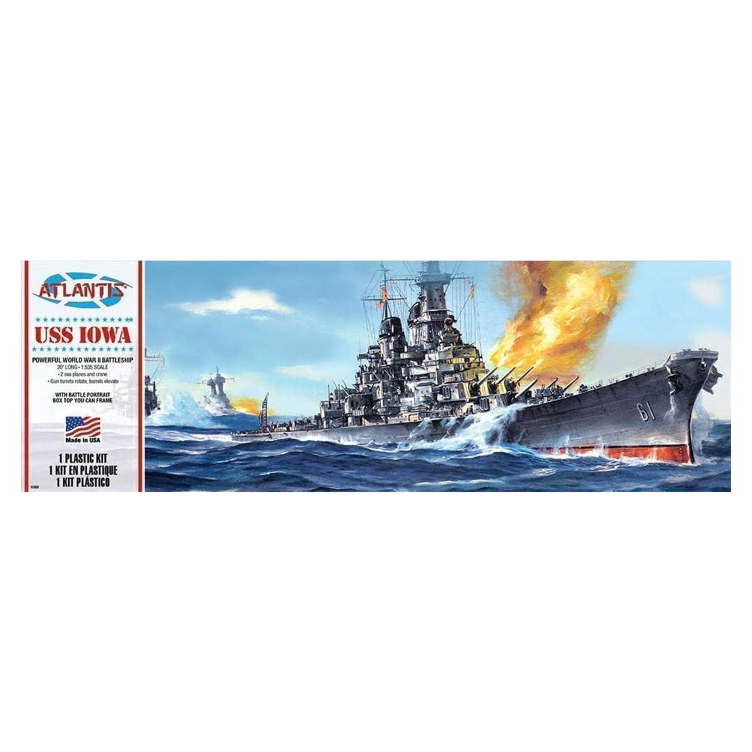 Kit de Modelo de Plástico USS Iowa 1:535 Atlantis