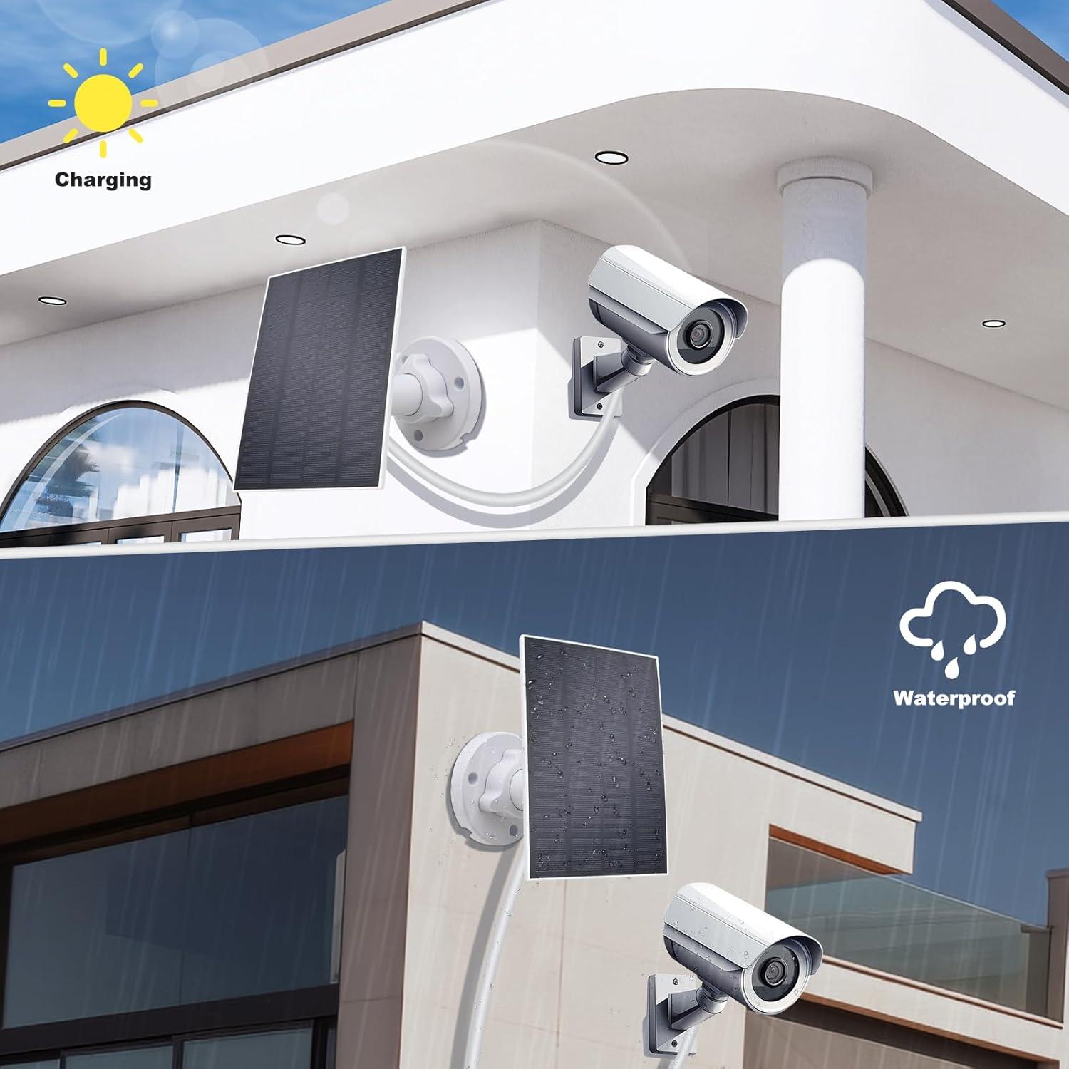 Panel Solar Impermeable 5V 3W KBT 2Pack para Cámara Eufy