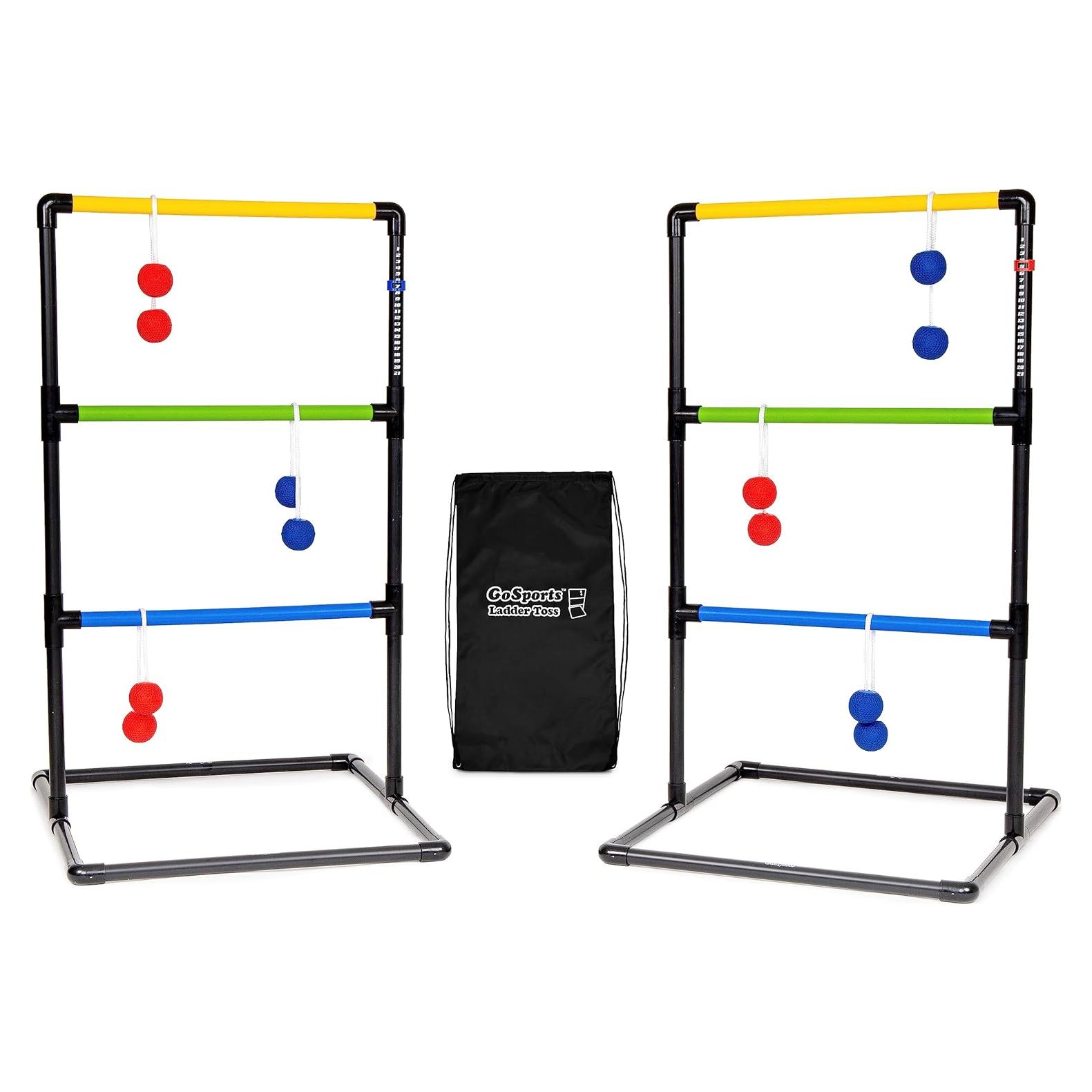 Juego de Escalera GoSports Clásica con 6 Bolos de Goma y Funda