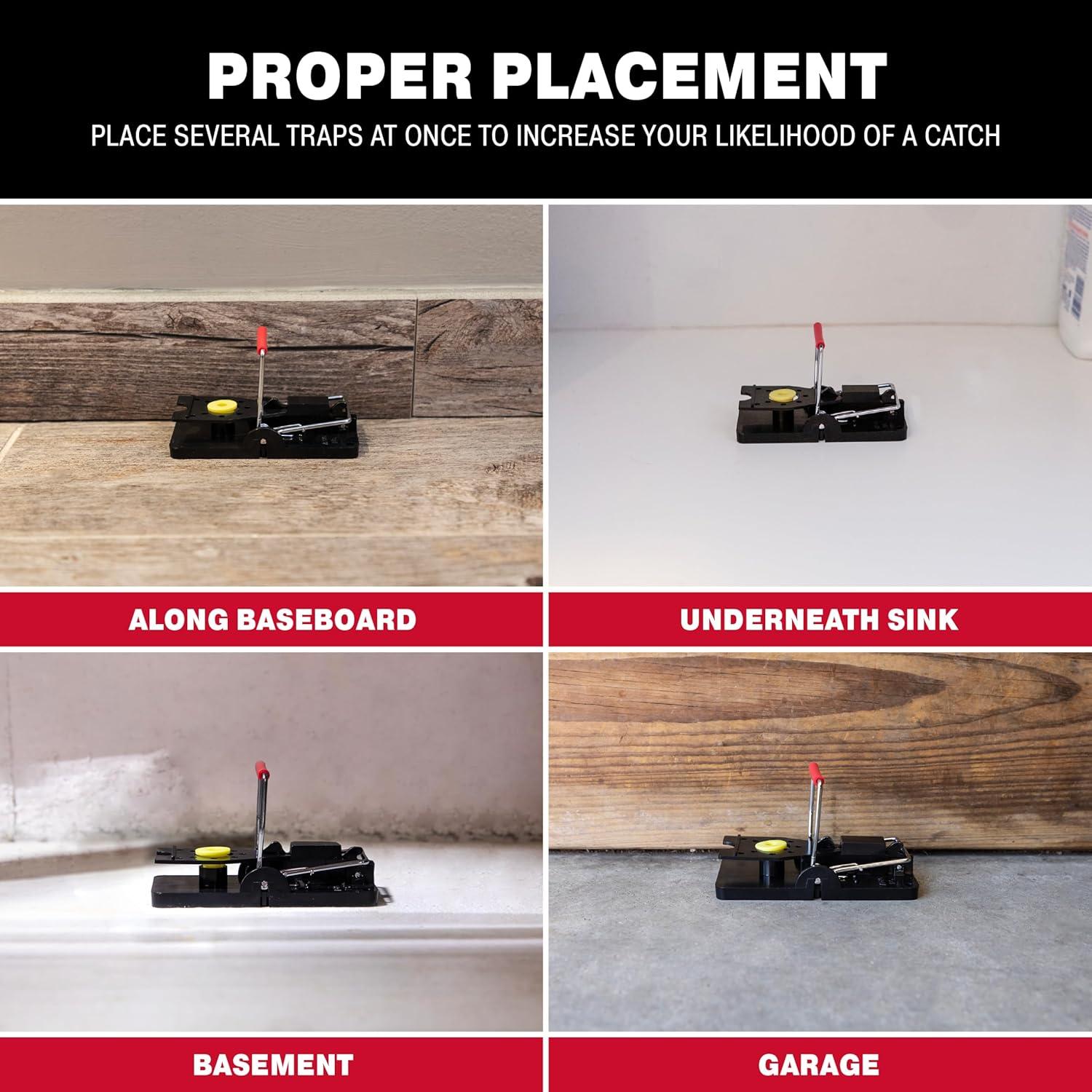 Trampa para Ratones Catchmaster Predator 6 Unidades - Reutilizable y Efectiva