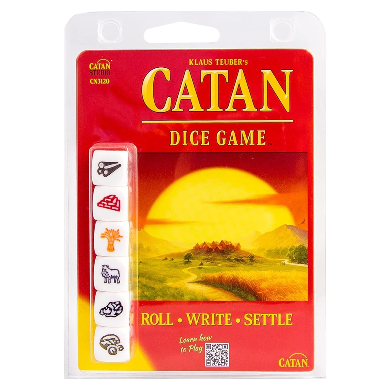 Juego de Dados Catan - Estrategia Familiar 1-4 Jugadores