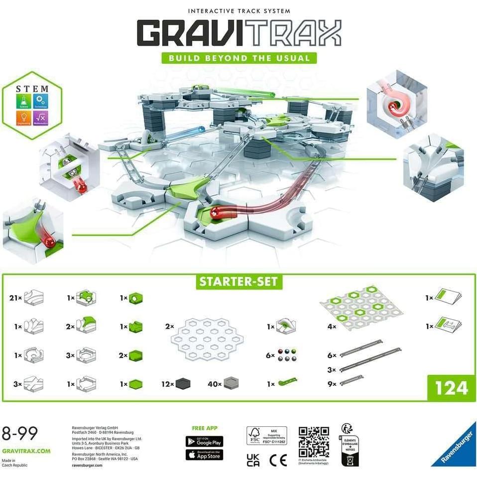 GraviTrax Set de Inicio Ravensburger | Juego STEM 122 Piezas