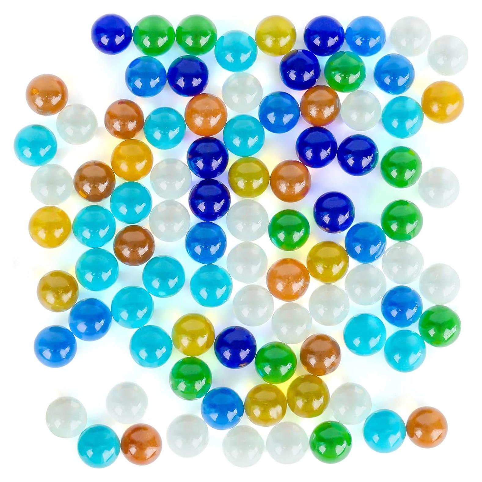 Canicas de vidrio 90PCS 3 Nutrias para juegos y decoración