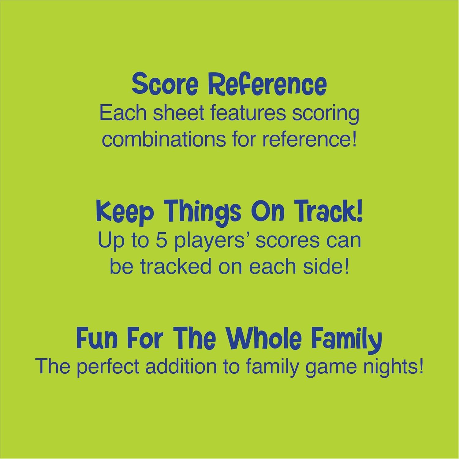 Hojas de Puntuación Farkle Patch Products - 75 Hojas Doble Cara