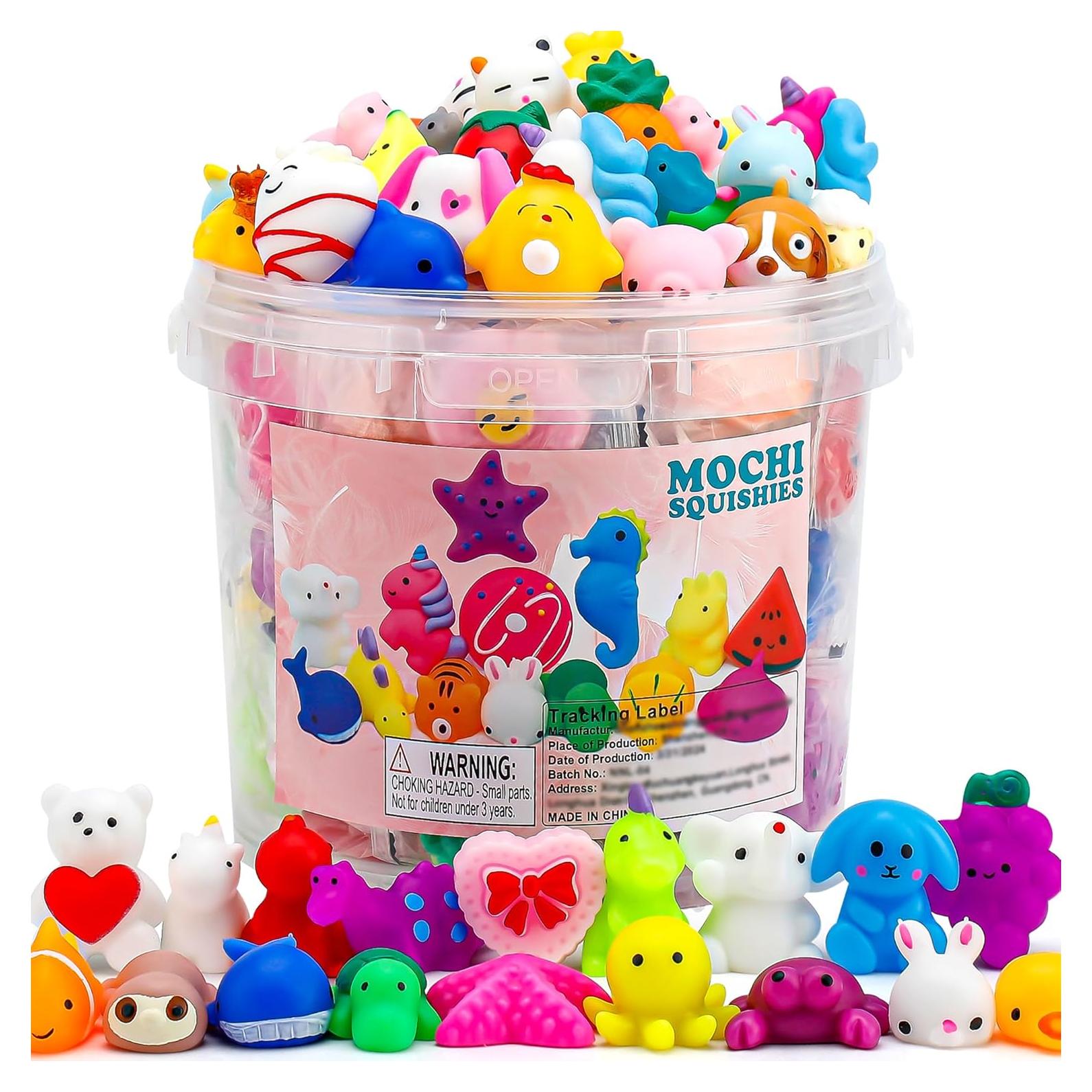 Paquete de 100 Juguetes Mochi Squishy Resumplan - Antiestrés