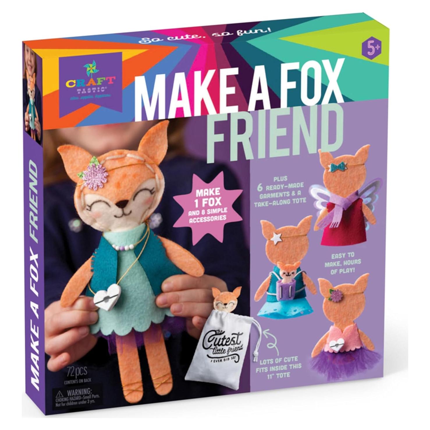 Kit de Manualidades Craft-tastic Haz un Amigo Zorro - 175g