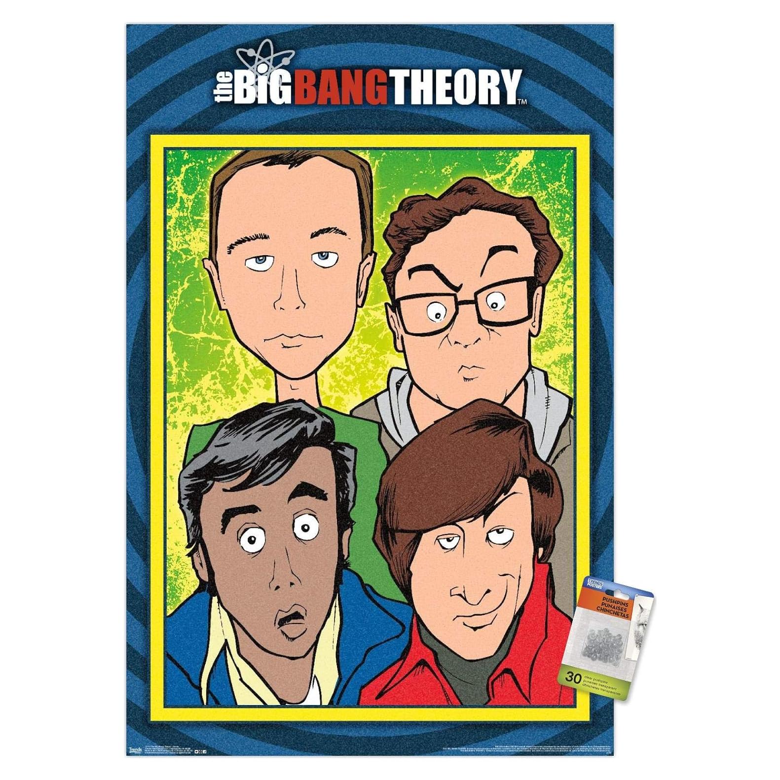 Póster de Pared El Gran Bang Teoría Trends International 86.4x56.5cm