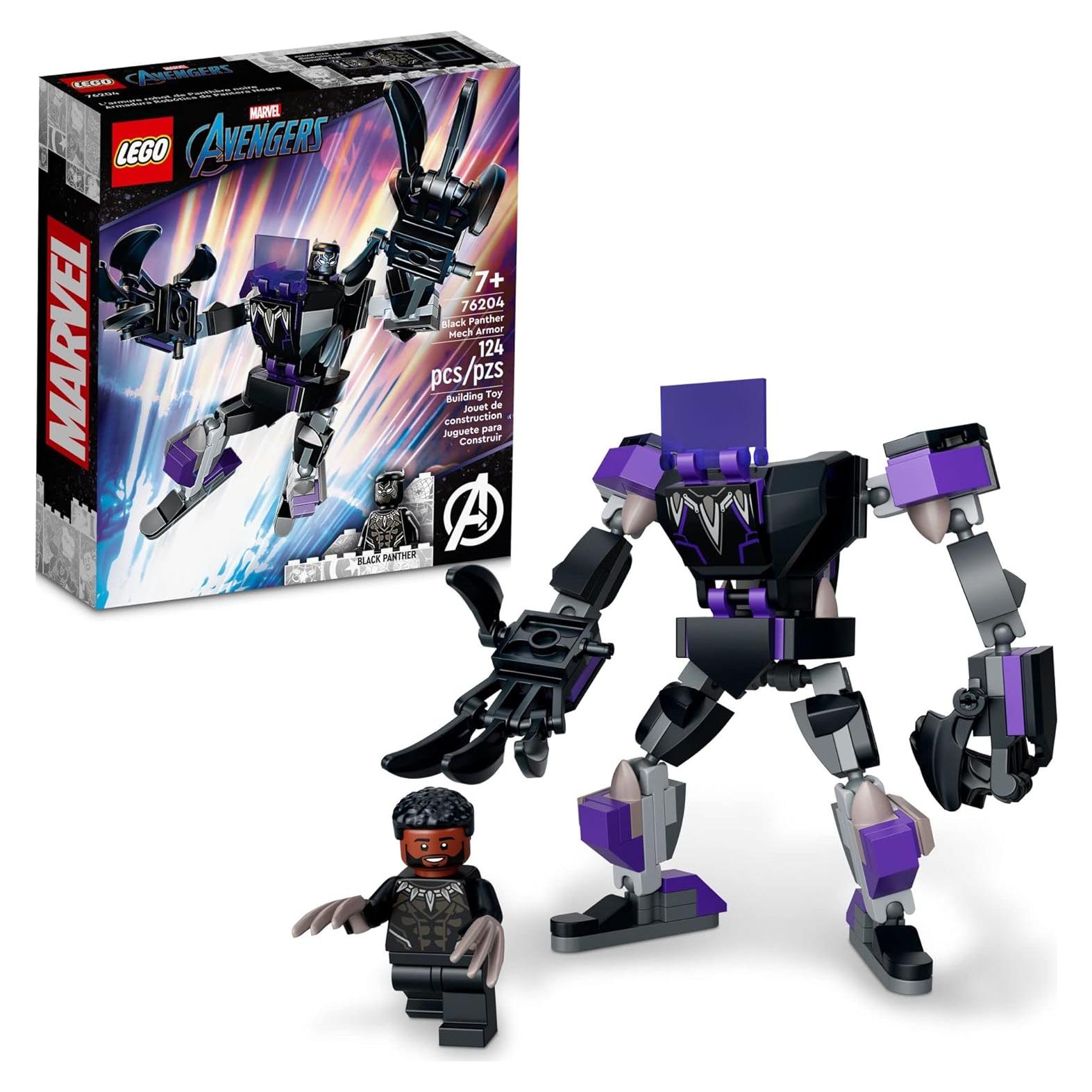 LEGO Marvel Mech Black Panther 76204 - 124 Piezas para Niños 7+
