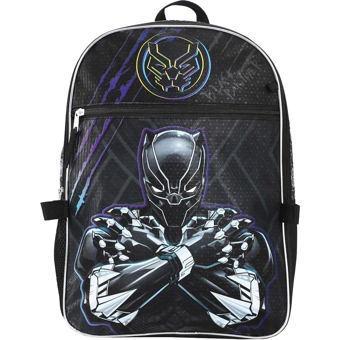 Conjunto de Mochila 5 Piezas Black Panther Marvel 40.64 cm