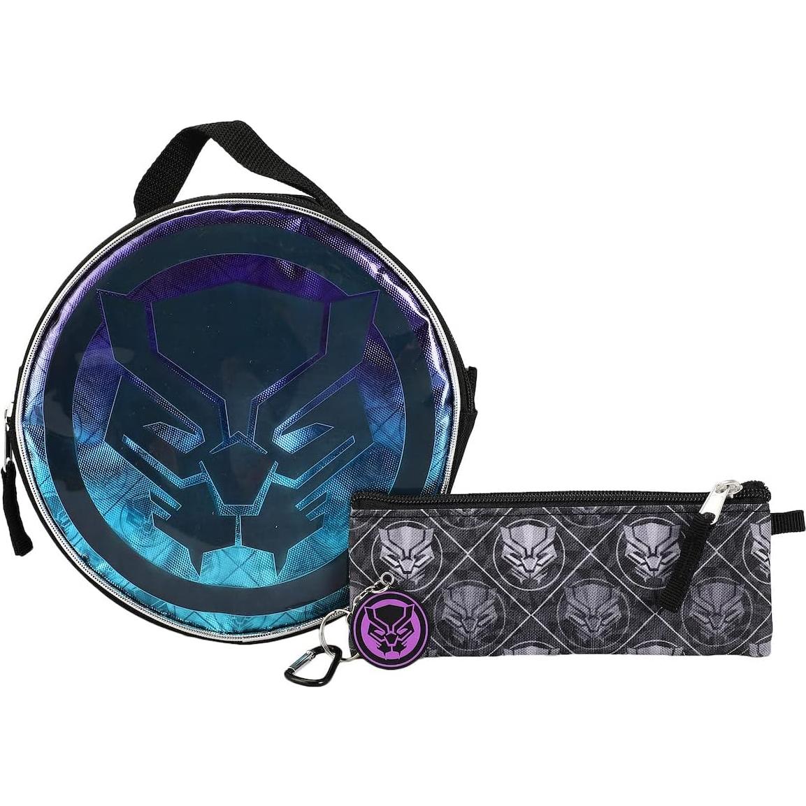 Conjunto de Mochila 5 Piezas Black Panther Marvel 40.64 cm