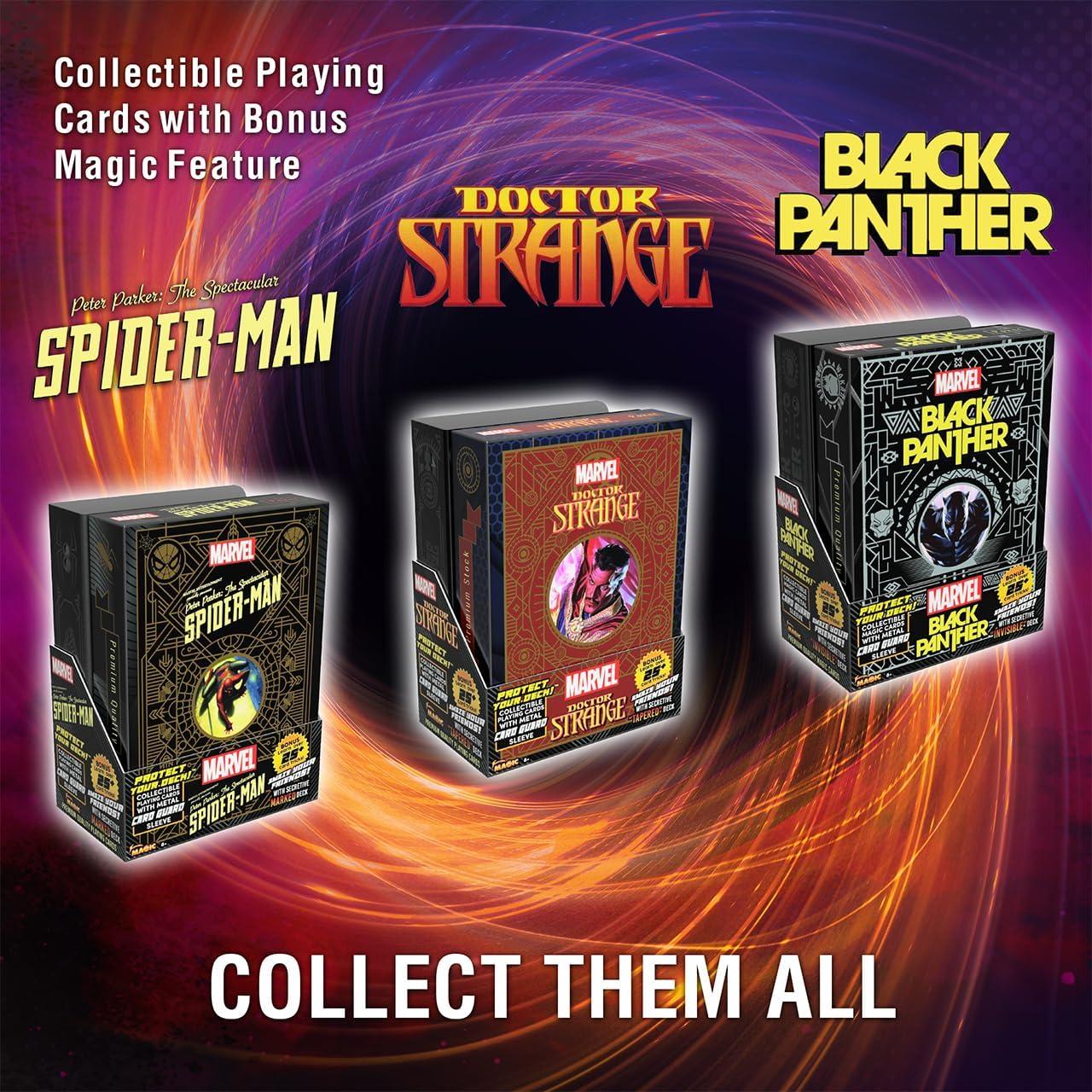 Baraja de Cartas Premium Black Panther Fantasma con Estuche
