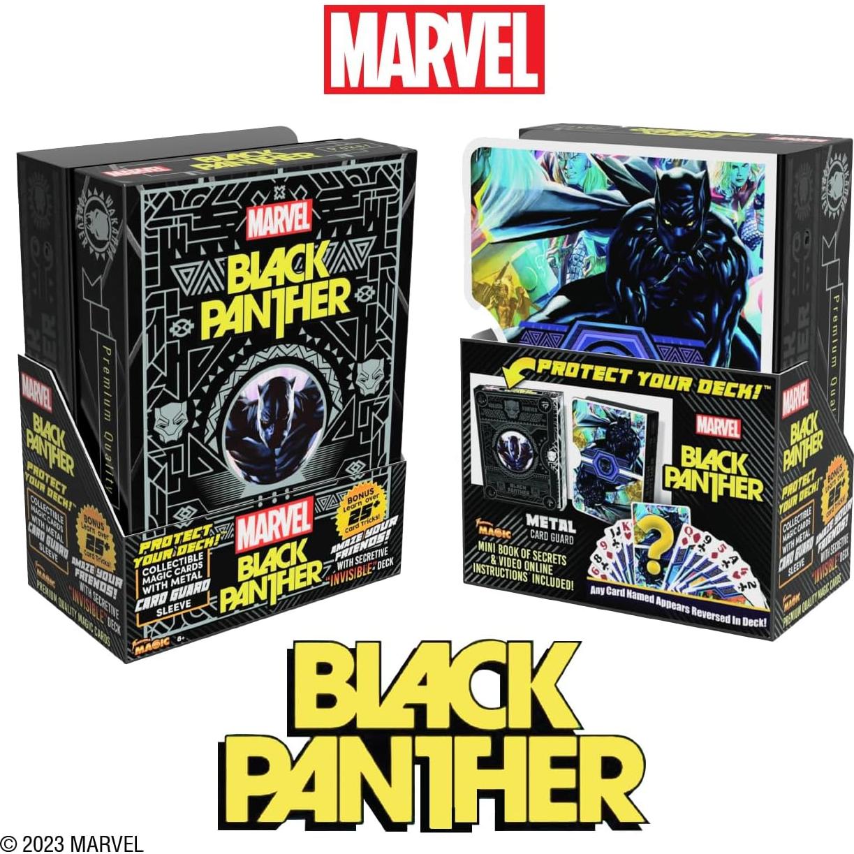 Baraja de Cartas Premium Black Panther Fantasma con Estuche