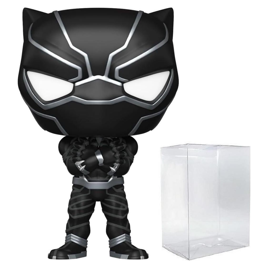 Figura de Vinilo POP Black Panther Funko 9.53 cm con Protector