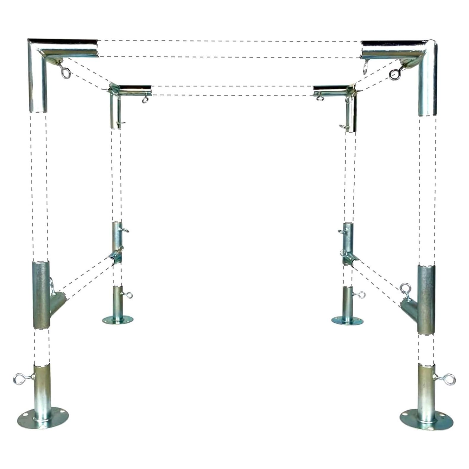 Conexiones para Carpa EZ Travel 1" con Soportes Horizontales