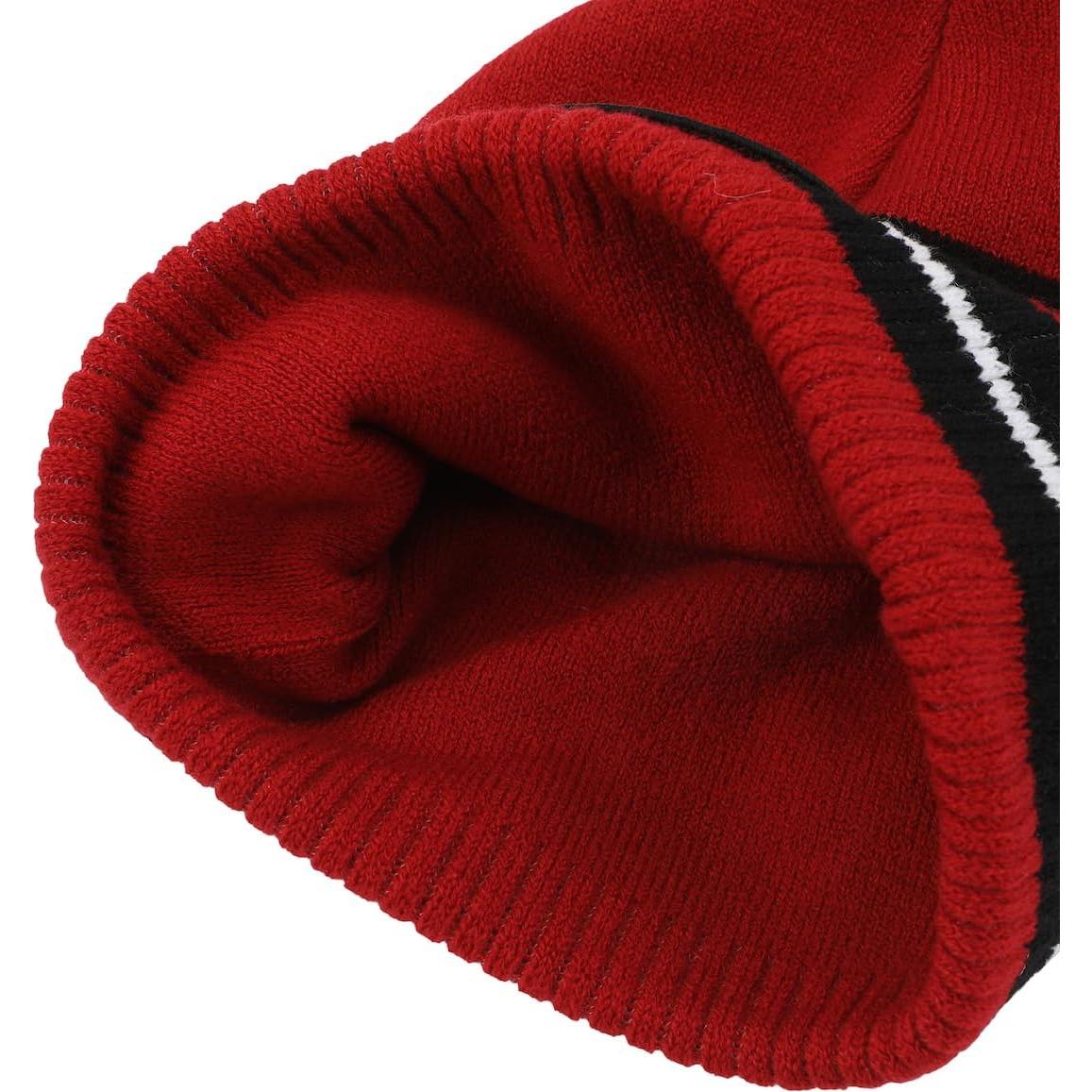 Gorro de Puño Rojo y Negro Deadpool con Pompón