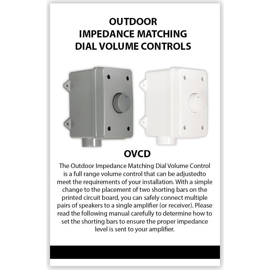 Controles de Volumen al Aire Libre Theater Solutions OVCDW