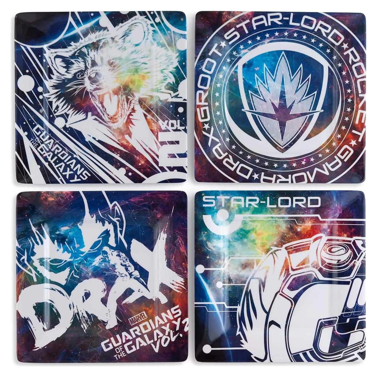 Juego de Platos de Plástico Guardianes de la Galaxia - 4 Piezas 20.32 cm