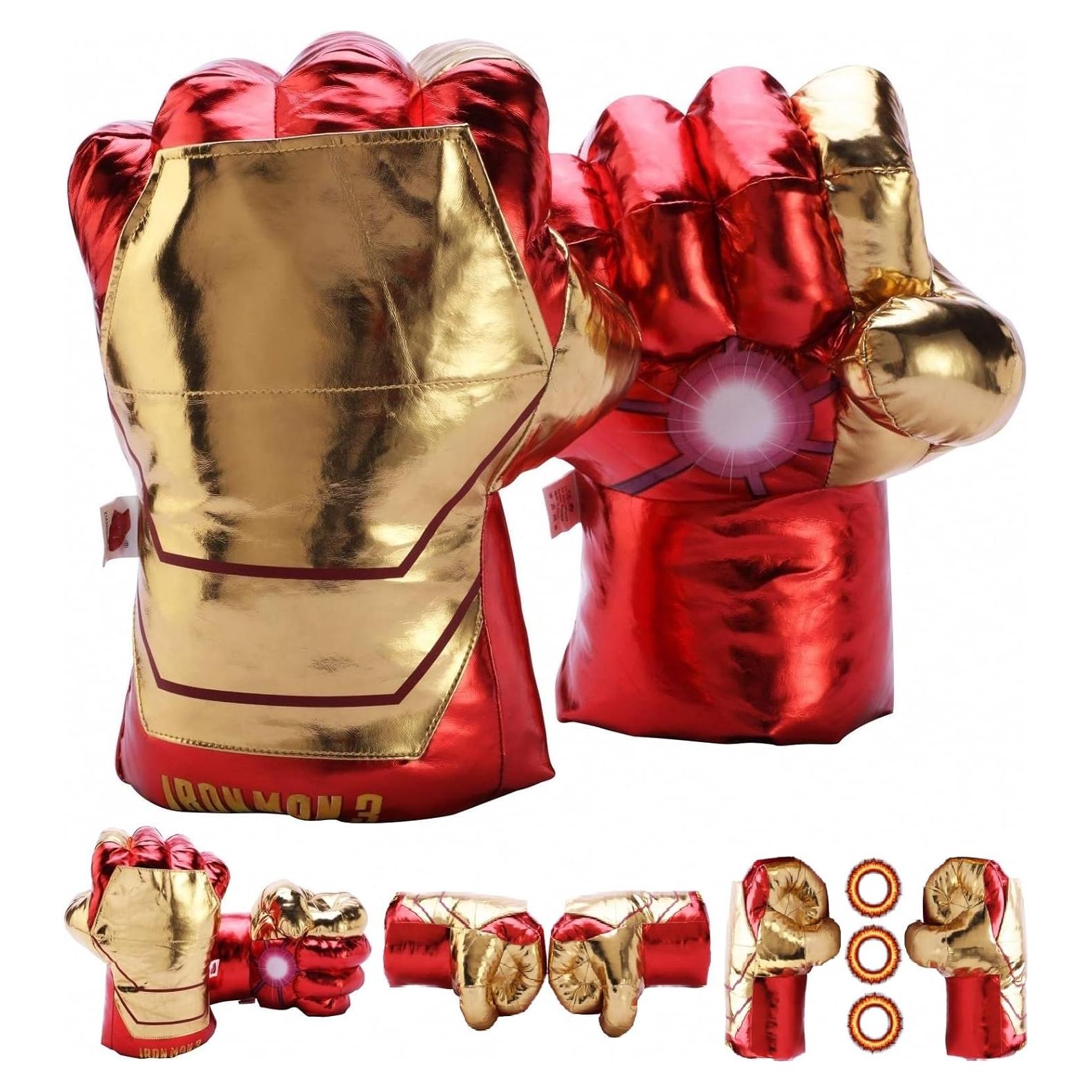 Guantes de Peluche HOK Smash para Niños - Dorado - 30 cm