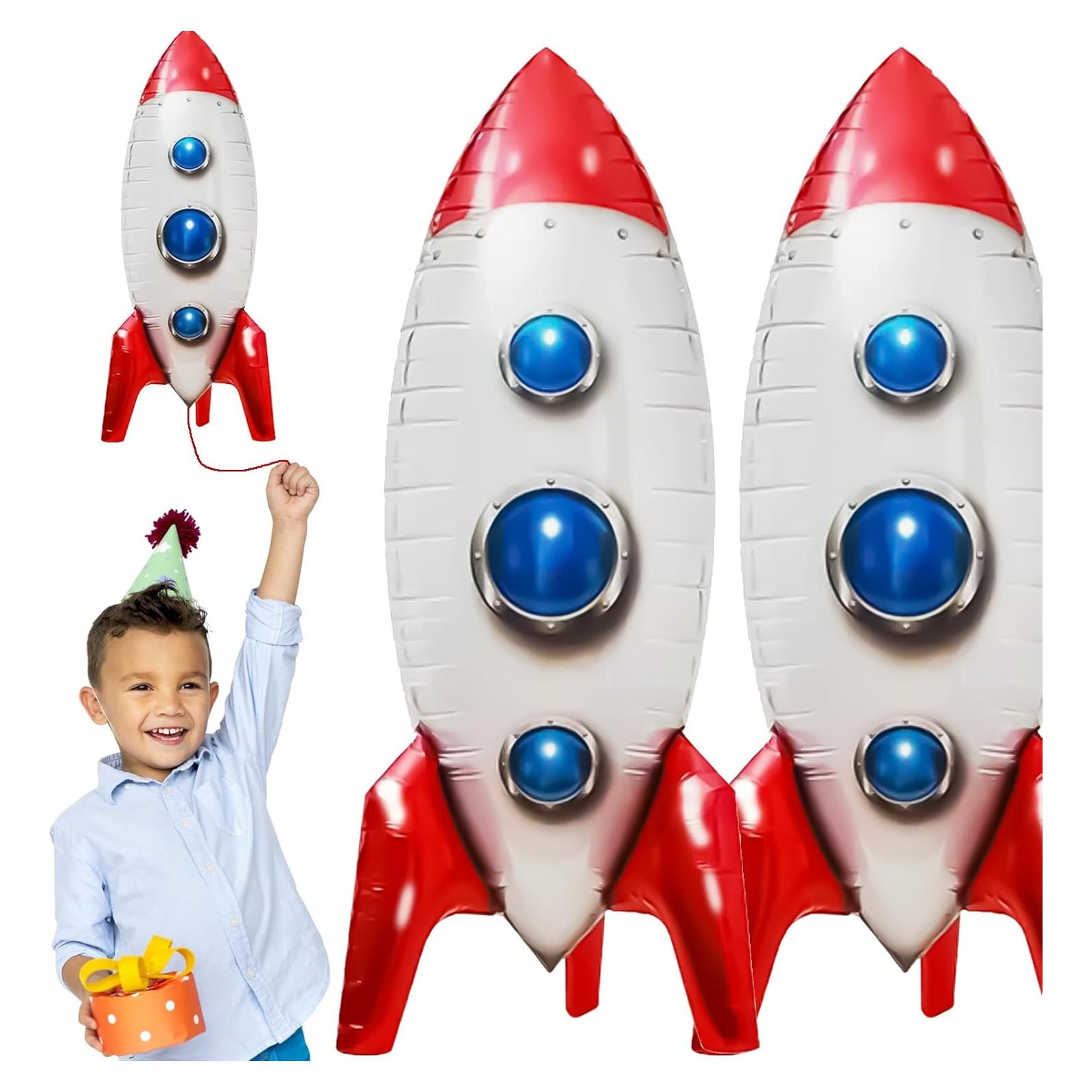 Globos de Cohete Espacial 2 Pcs 83.82 cm Aluminio Toy Story