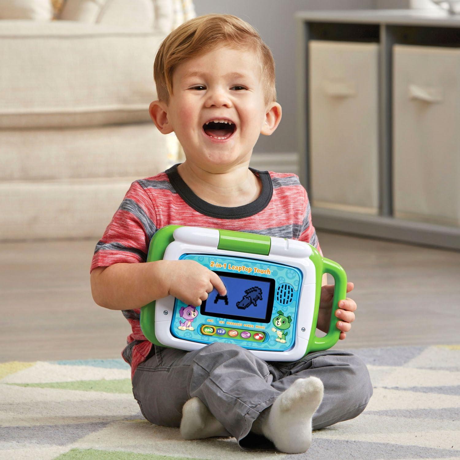 LeapFrog LeapTop Touch 2-en-1 Verde - Laptop y Tableta Infantil
