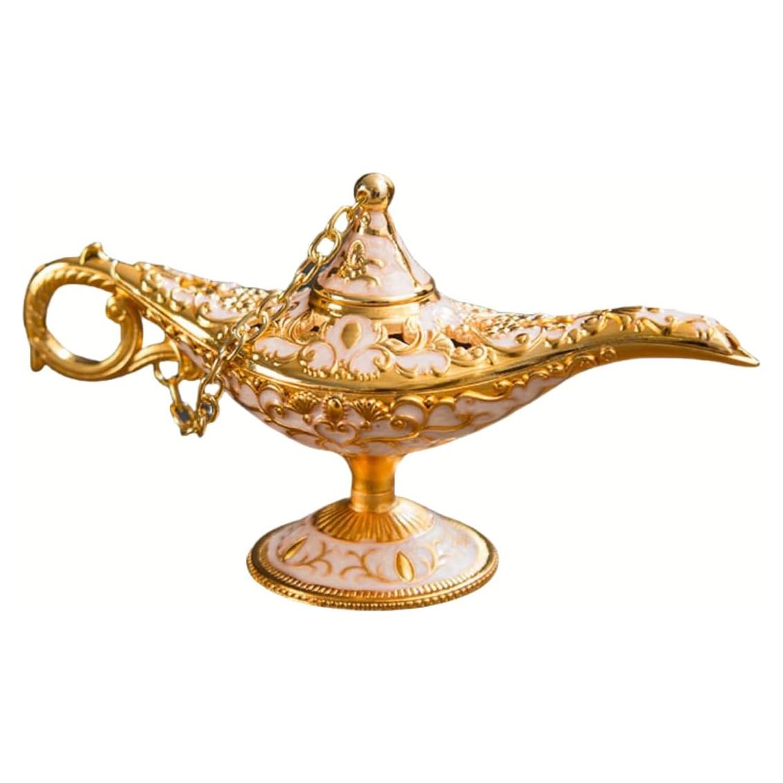 Lámpara de Aladino Decorativa Nannan 12 cm Blanco Vintage