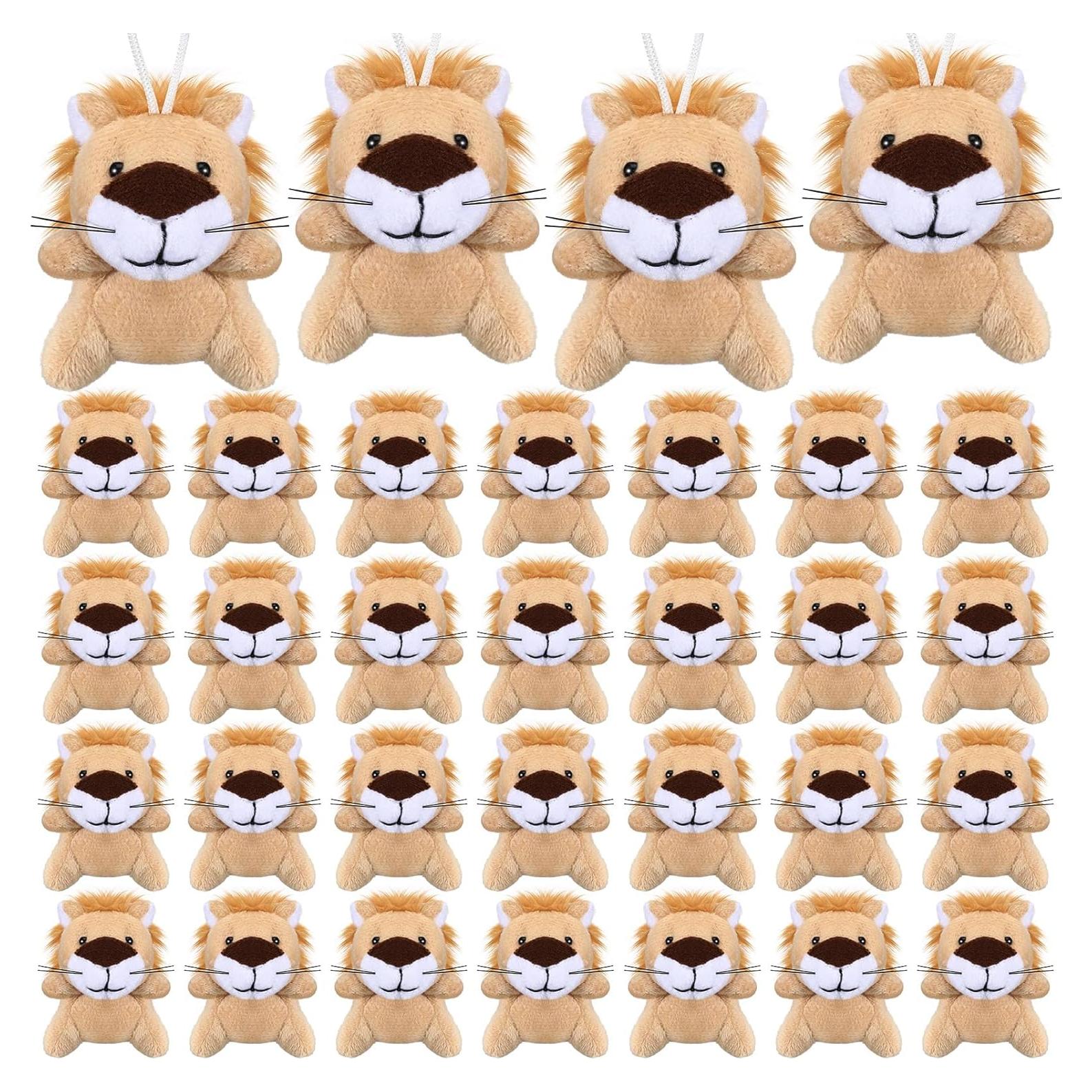 50 Mini Juguetes de Peluche León Shappy - Regalos Fiesta