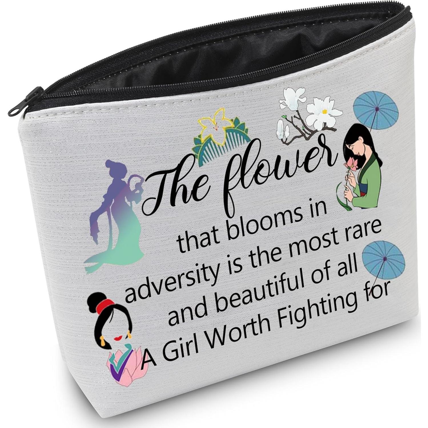 Bolsa de Maquillaje Princesa Mulan 23.1x17x5.3cm Impermeable