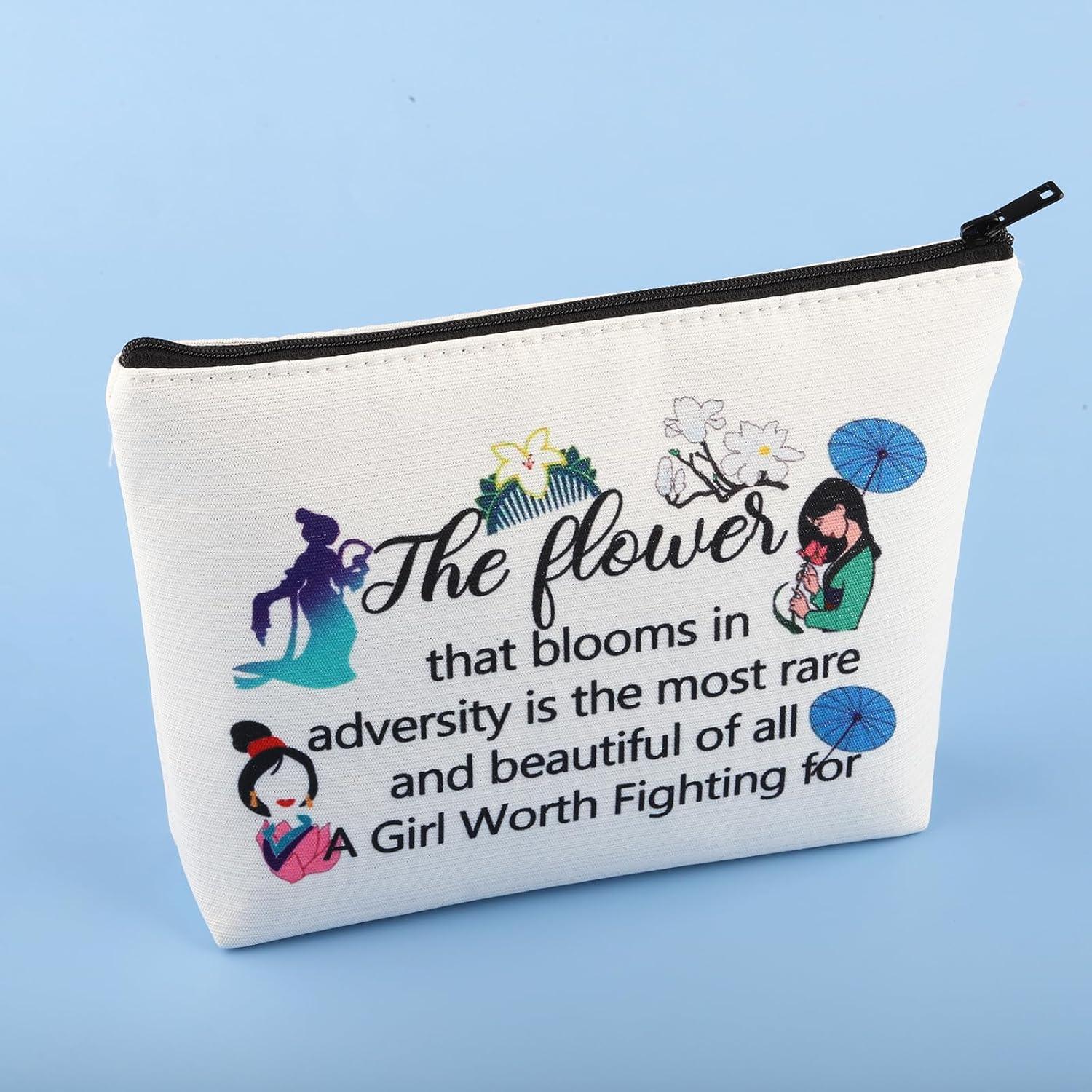 Bolsa de Maquillaje Princesa Mulan 23.1x17x5.3cm Impermeable