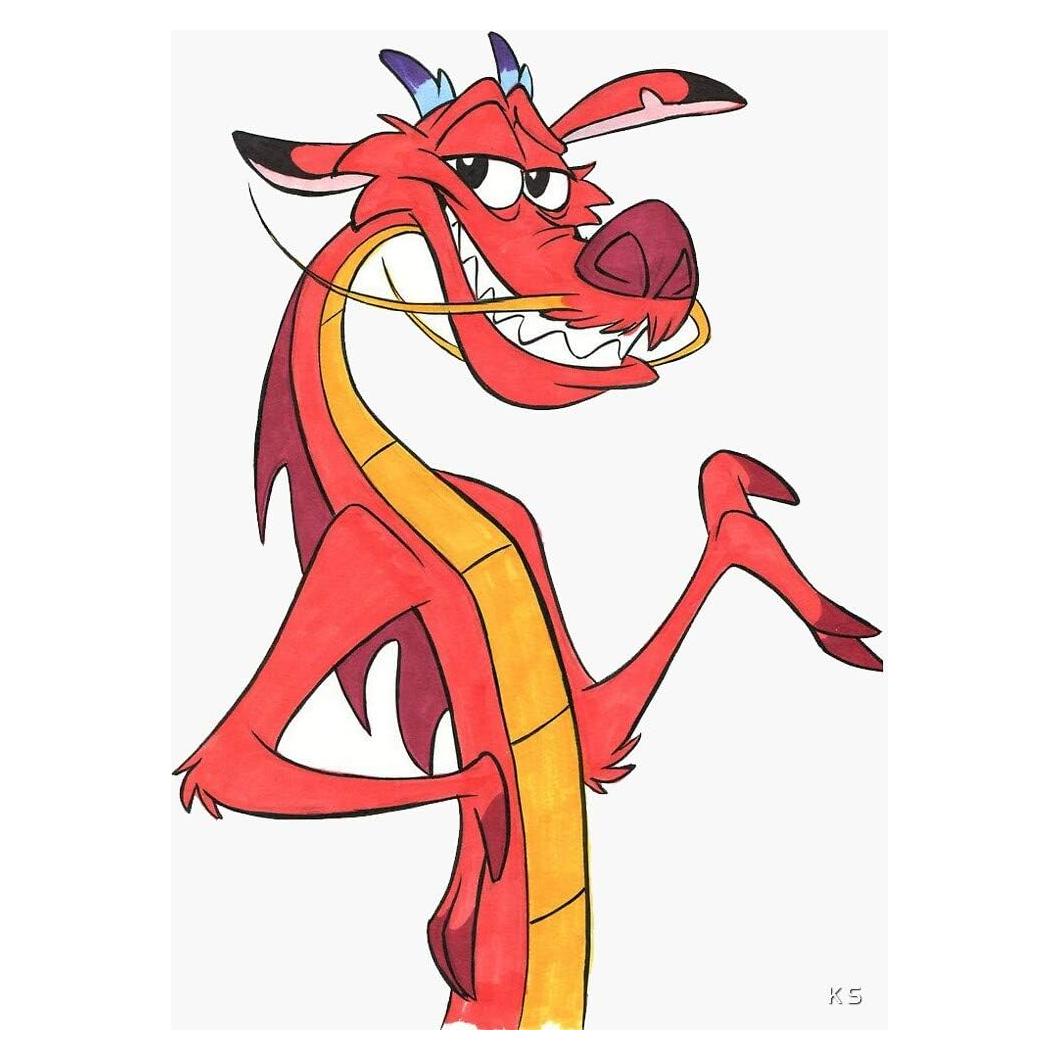 Calcomanía Dragón Roja para Auto y Pared - 24.99g