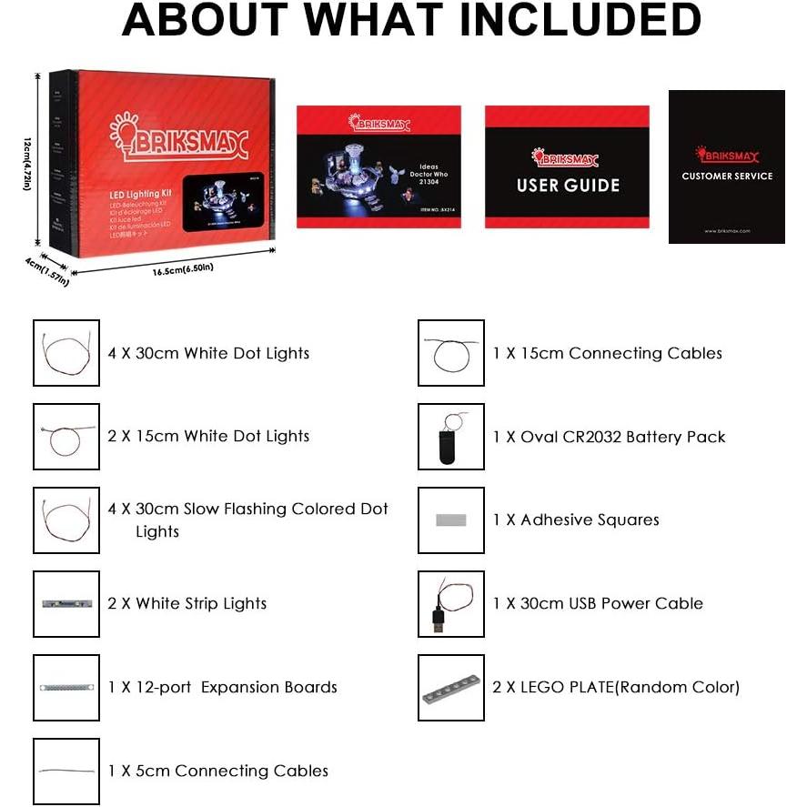 Kit de Iluminación LED Briksmax para Lego Doctor Who 21304