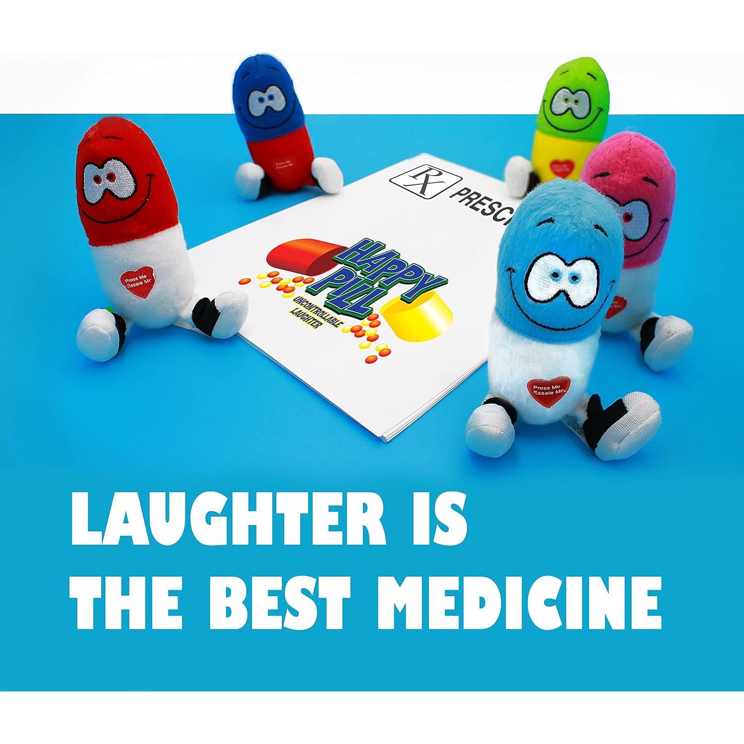 Píldora Plush Feliz Just For Laughs - Alivio Estrés 12.7 cm