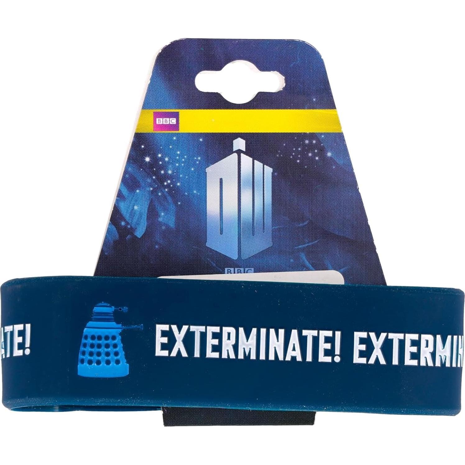 Pulsera de Goma Doctor Who Dalek Exterminar Oficial