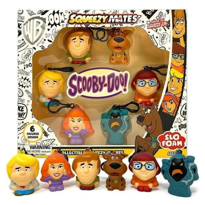 Conjunto de Figuras Coleccionables Scooby Doo - 6 SqueezyMates