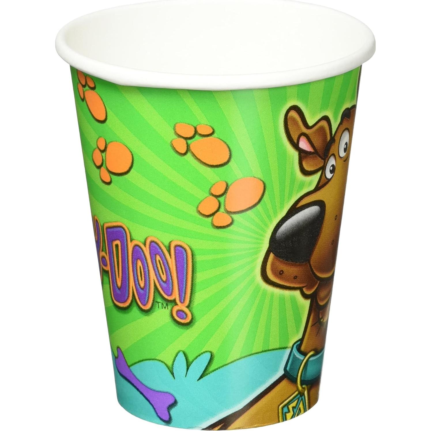 Tazas de papel Scooby-Doo 266 ml - Paquete de 8 unidades