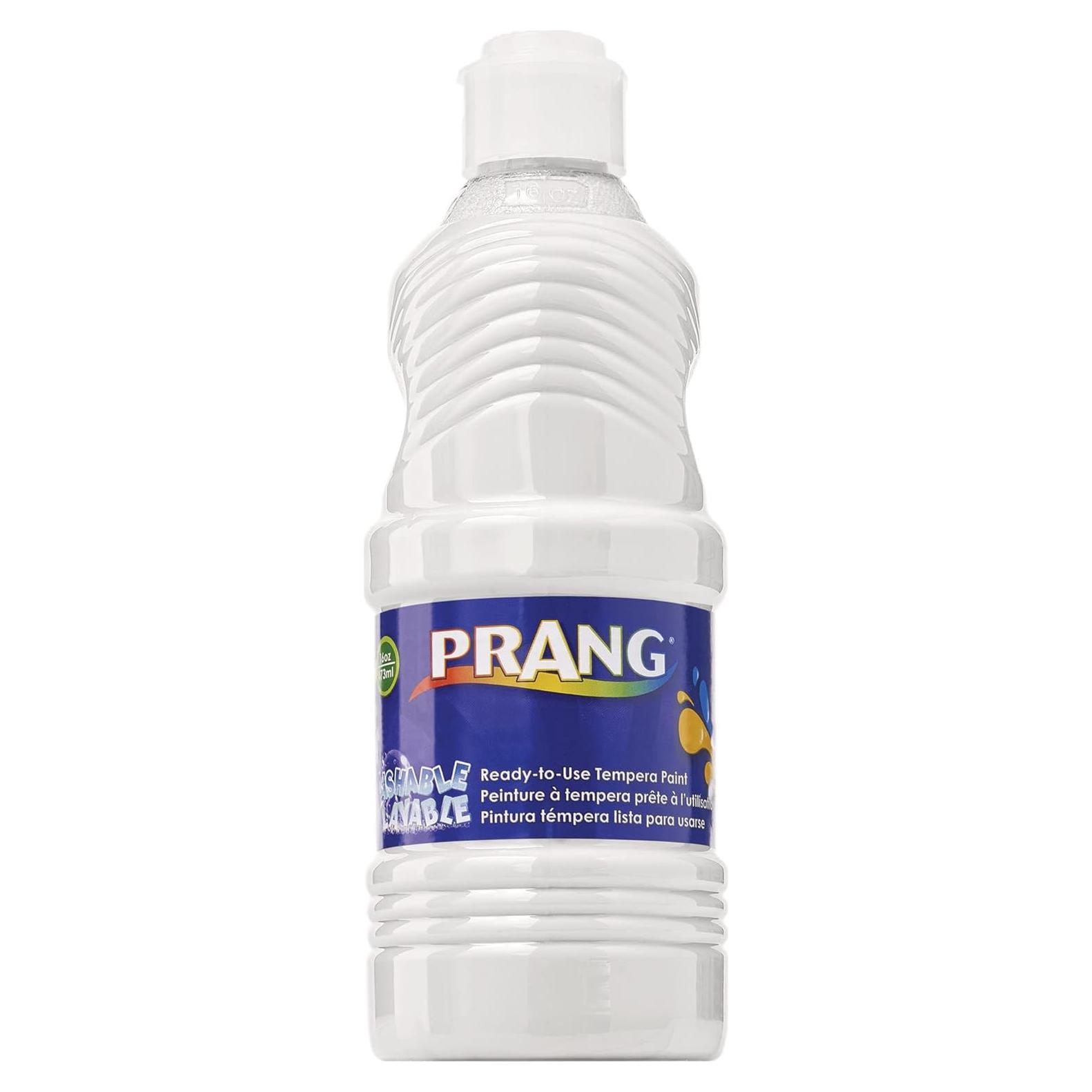 Pintura Tempera Lavable Prang 12 Botellas 473ml Blanca
