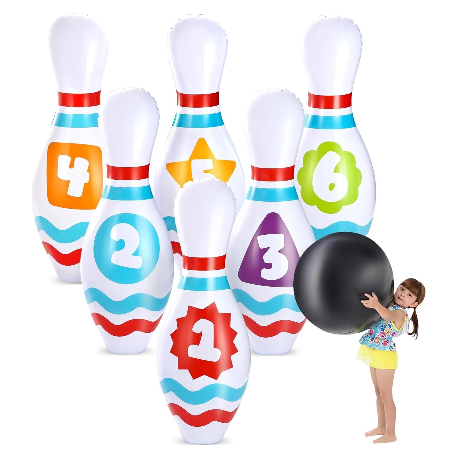 Conjunto de Bolos Inflables Gigantes JOYIN para Niños y Adultos