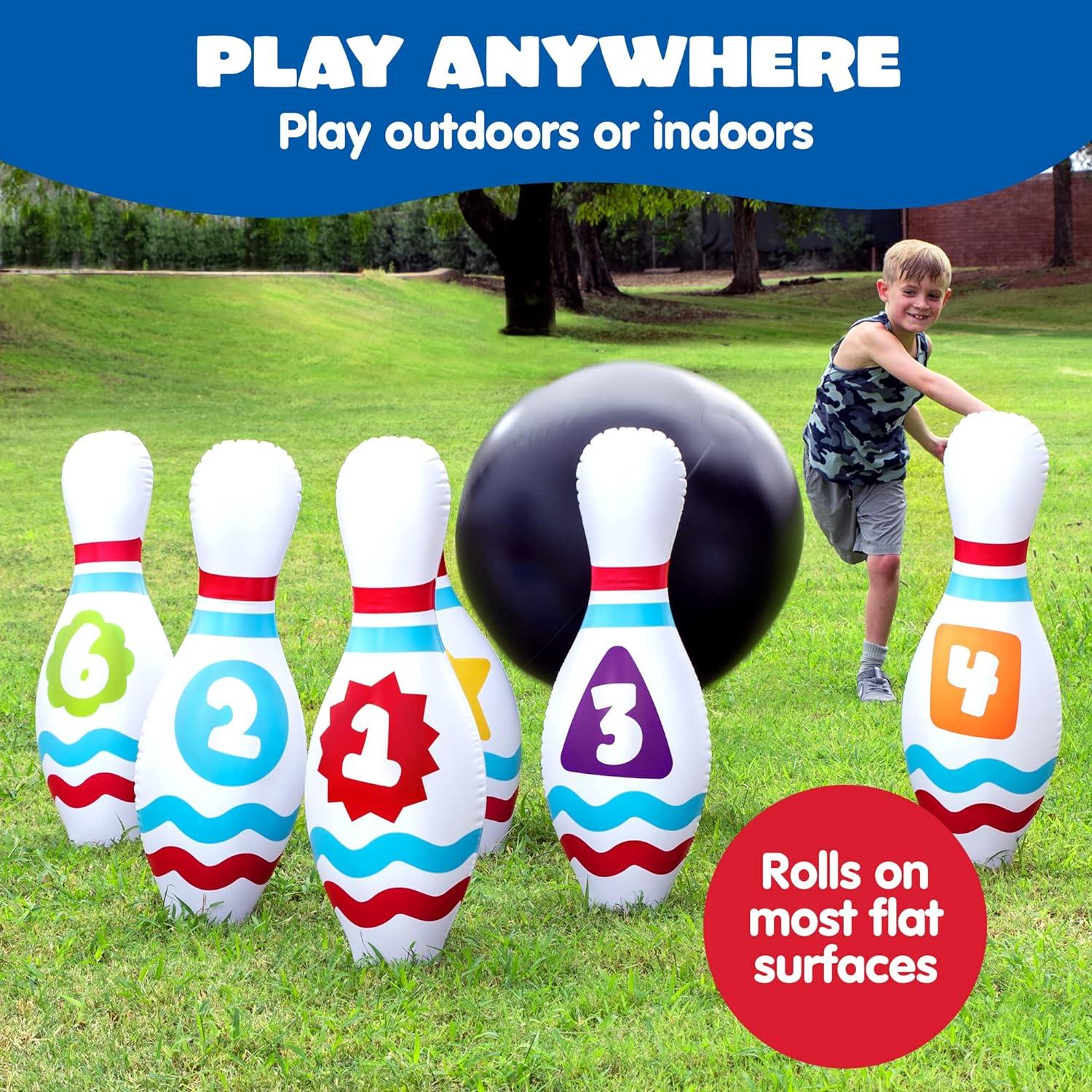 Conjunto de Bolos Inflables Gigantes JOYIN para Niños y Adultos