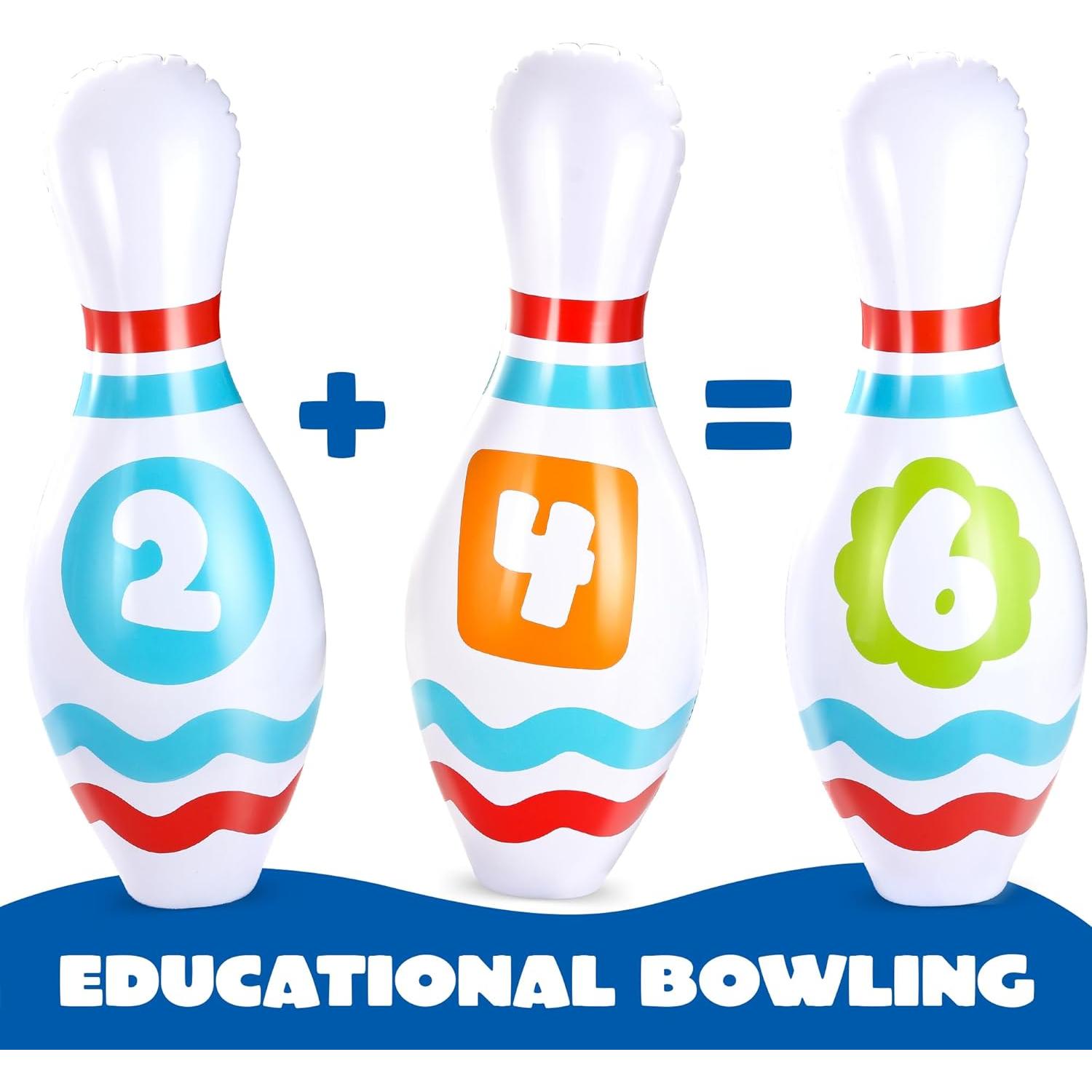 Conjunto de Bolos Inflables Gigantes JOYIN para Niños y Adultos