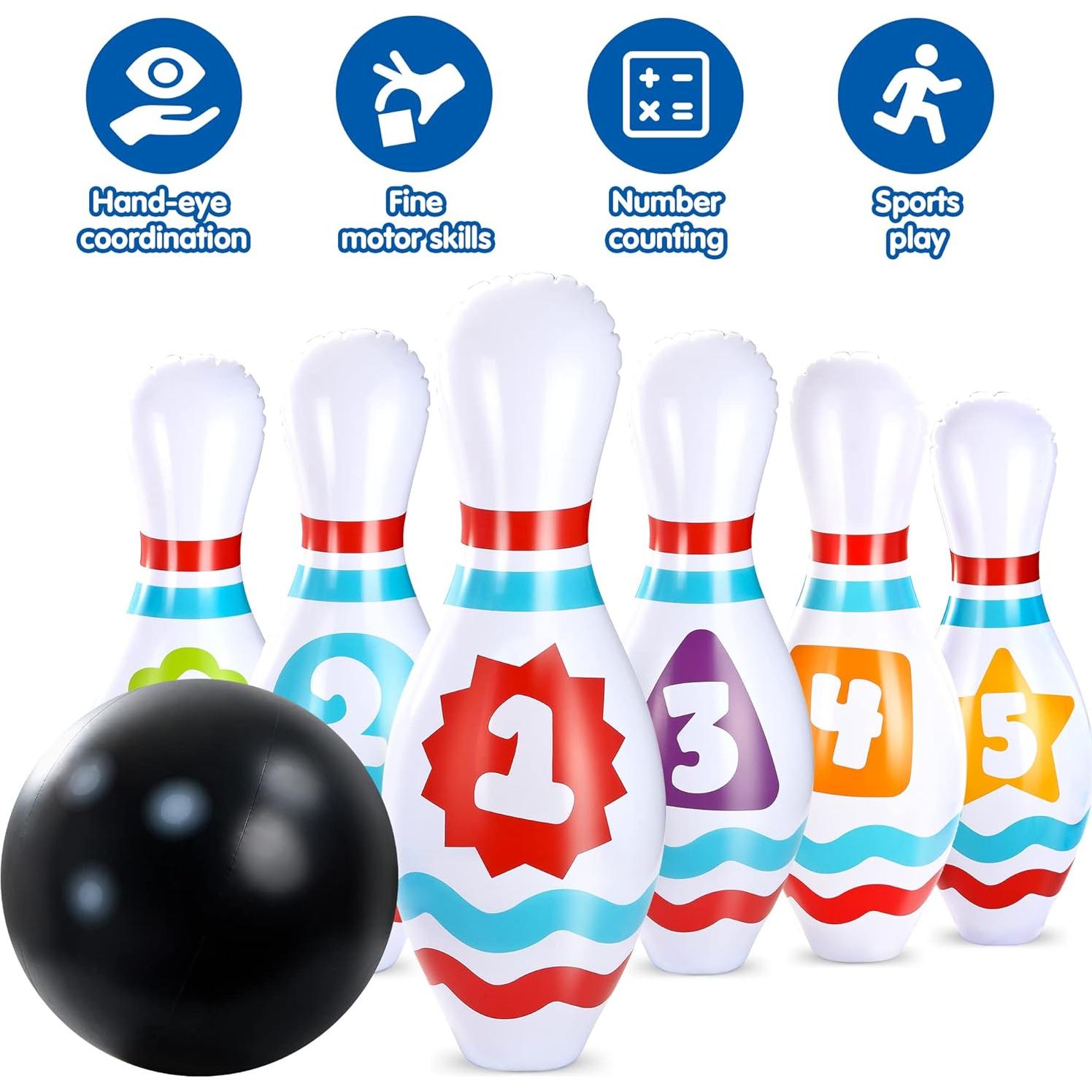 Conjunto de Bolos Inflables Gigantes JOYIN para Niños y Adultos